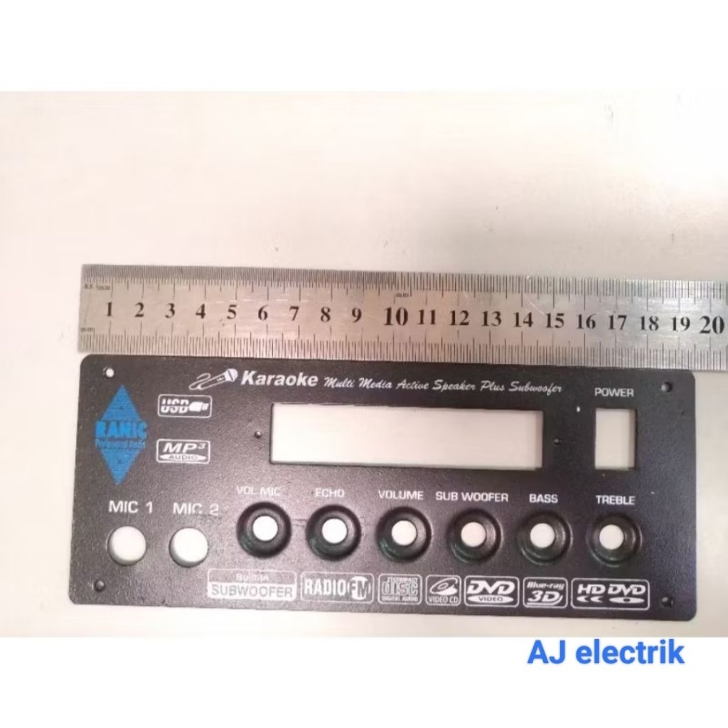 Panel Aktif Speaker Besi 6 Lubang USB Plus MIC dengan Fitur Karaoke Multi Media dan Subwoofer