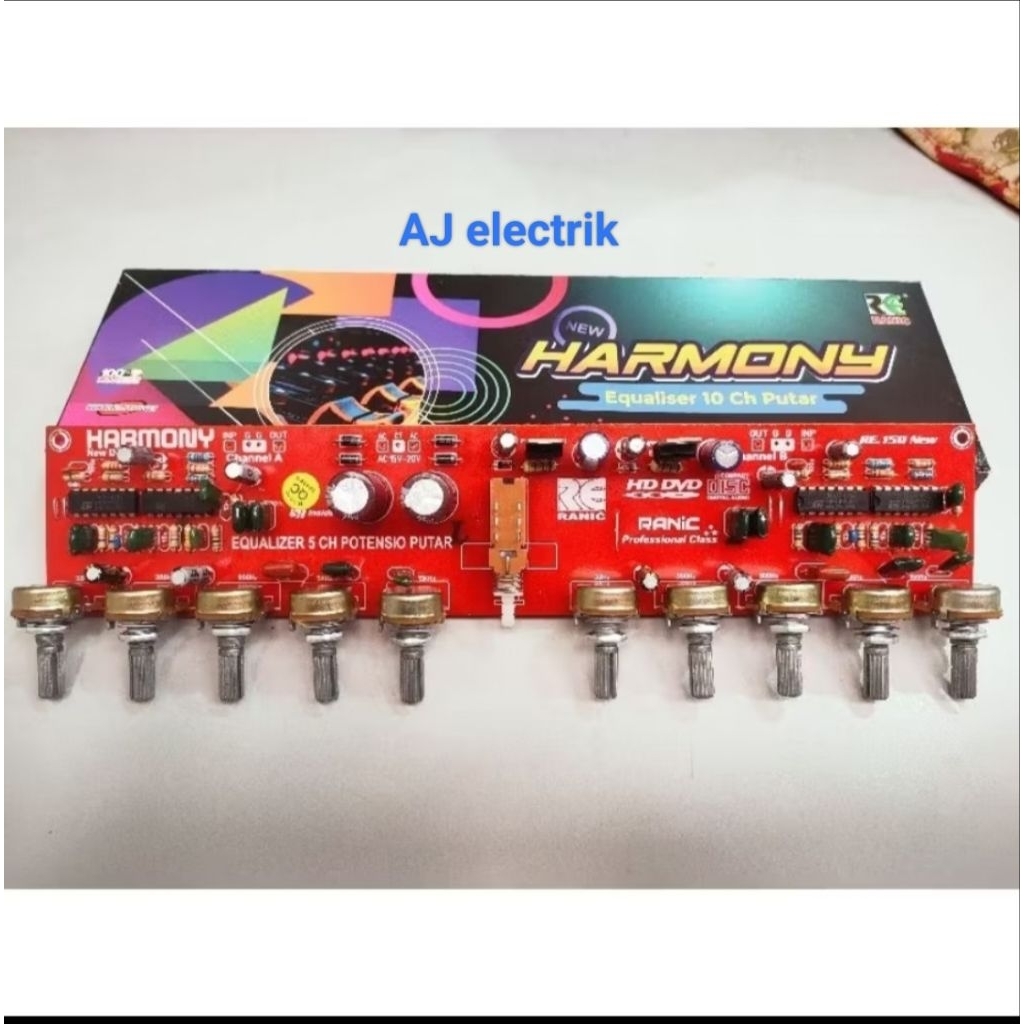KIT Equalizer 10 Chanel Stereo ic 4x TL.084 Potensio