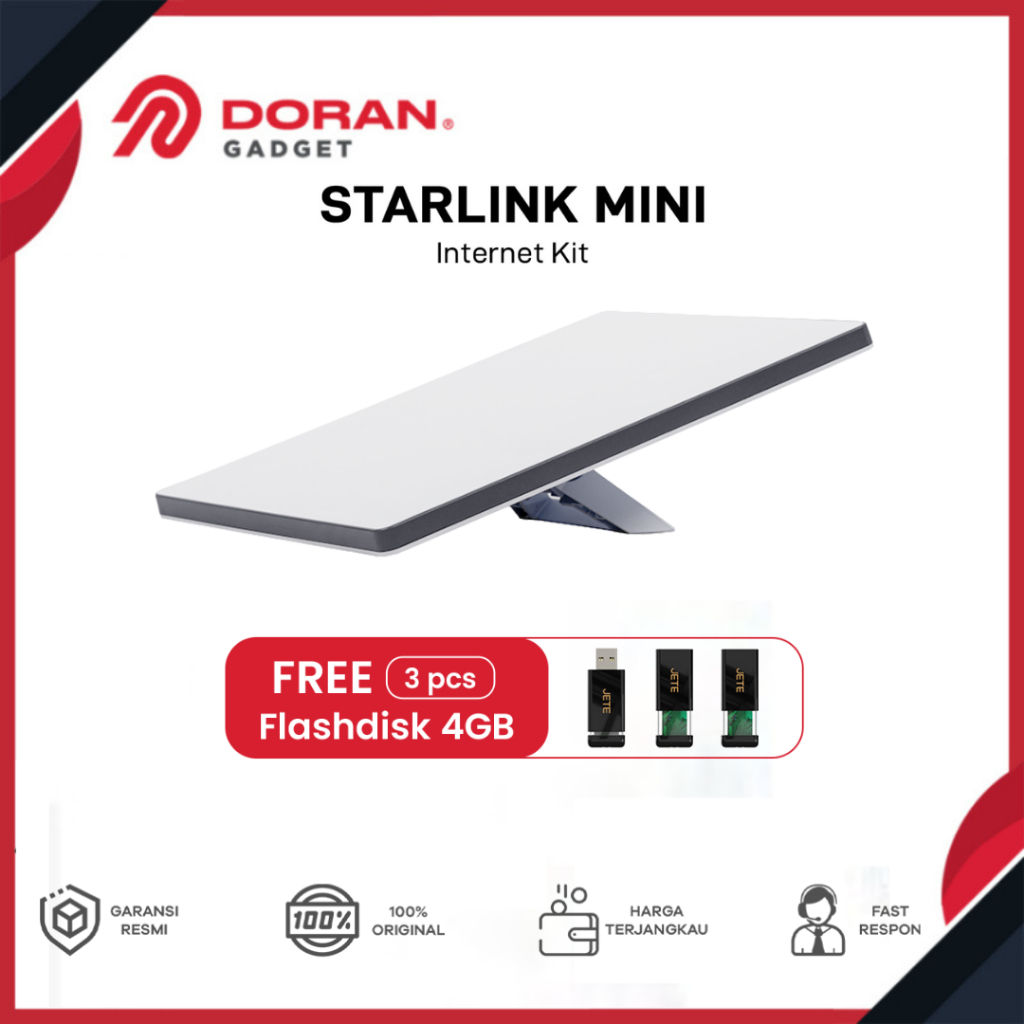 Starlink MIni Kit Portable Modem Satelit Internet Wifi KIT - Garansi Resmi
