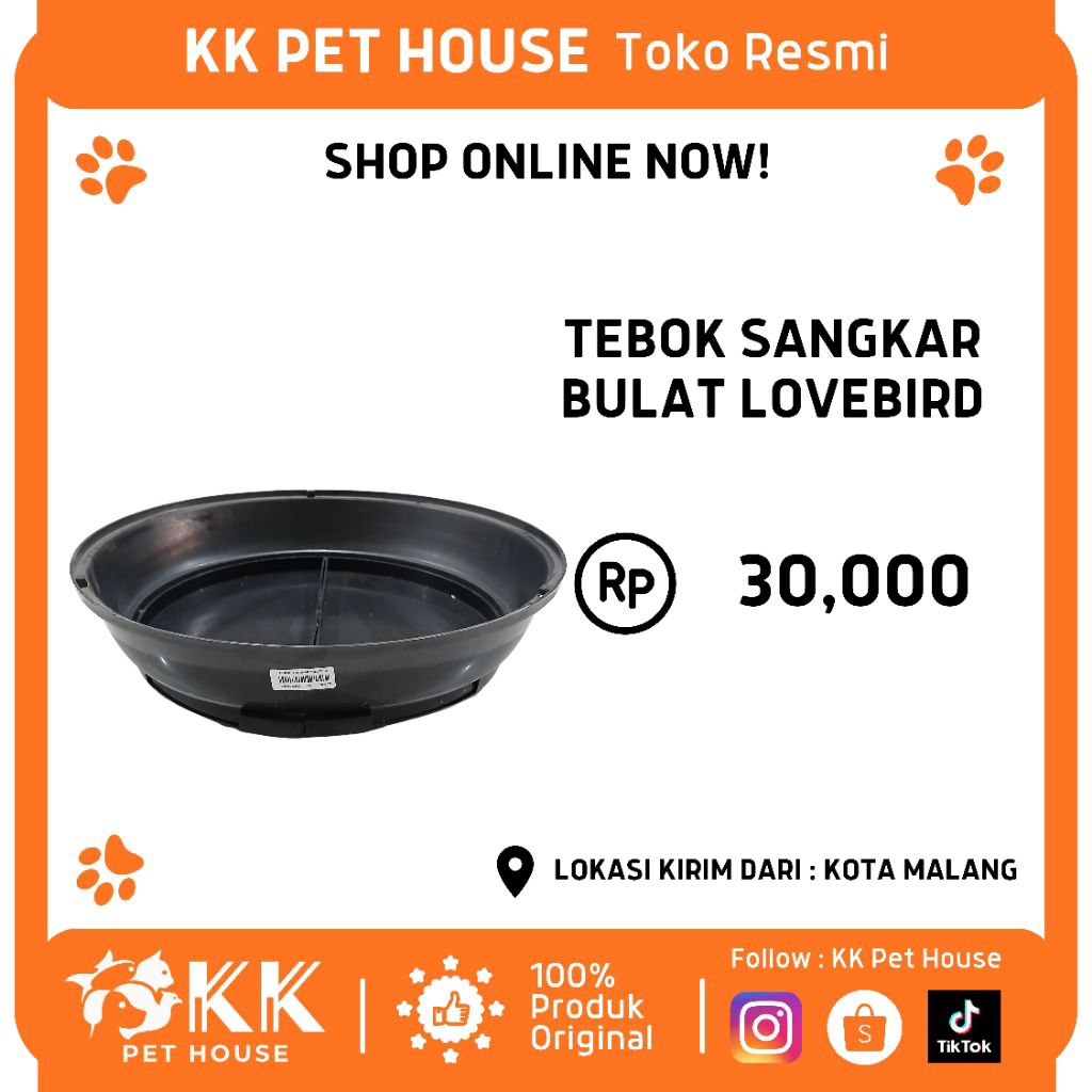 0914-TEBOK SANGKAR BULAT LOVEBIRD