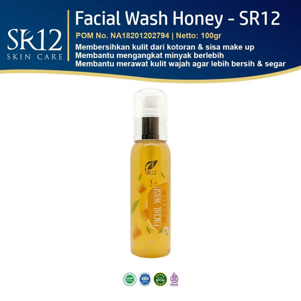 FACIAL WASH HONEY PREMIUM SR12/ FACIAL WASH MADU SR12