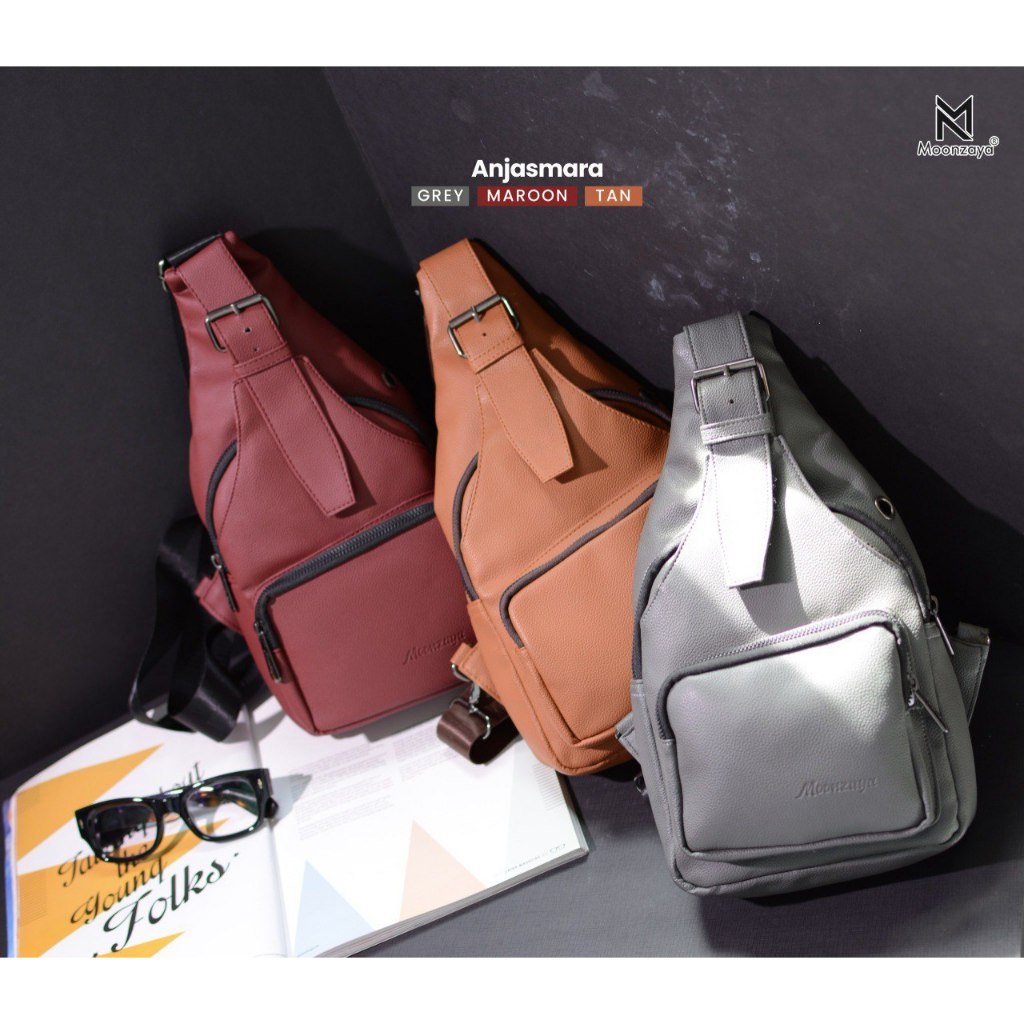 - MOONZAYA - ANJASMARA BAG BY MOONZAYA TAS BAHU PRIA SIMPLE