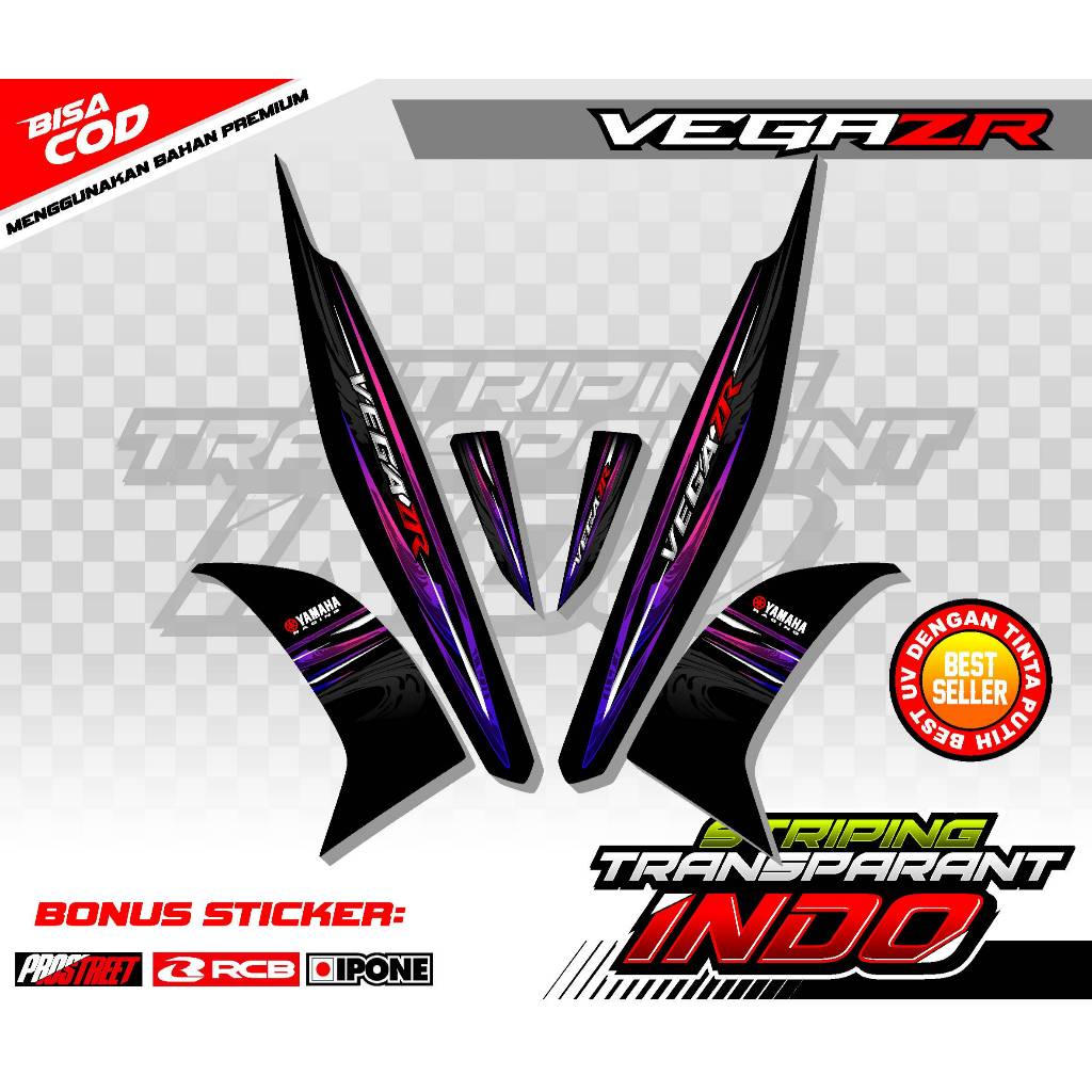 STRIPING VARIASI YAMAHA VEGA ZR / STICKER LIST VARIASI MOTOR YAMAHA VEGA ZR