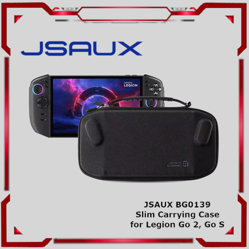 JSAUX BG0139 Slim Carrying Case Storage Bag for Handheld Legion GO 2 / Legion GO S / Legion GO