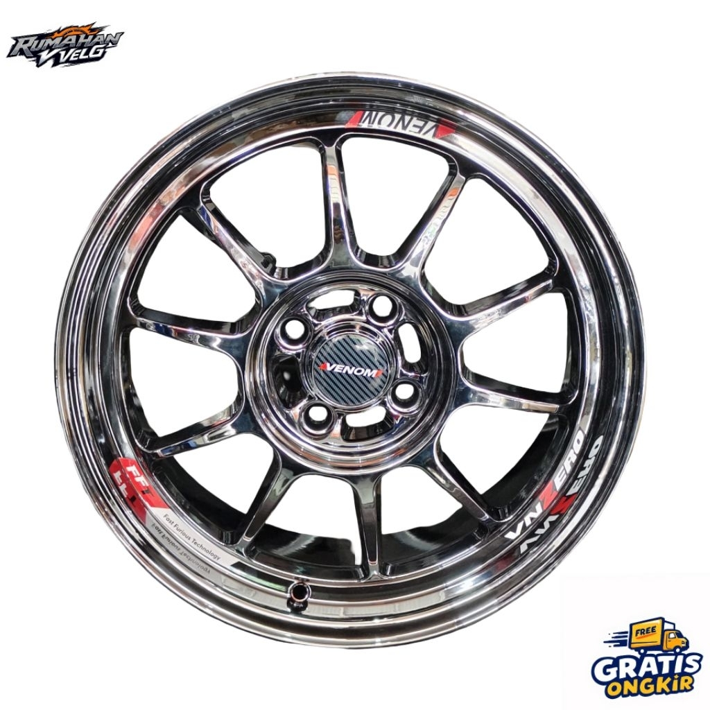 Velg Venom Zero Ring16x7 Lobang.4 Pcd.100 Et.42