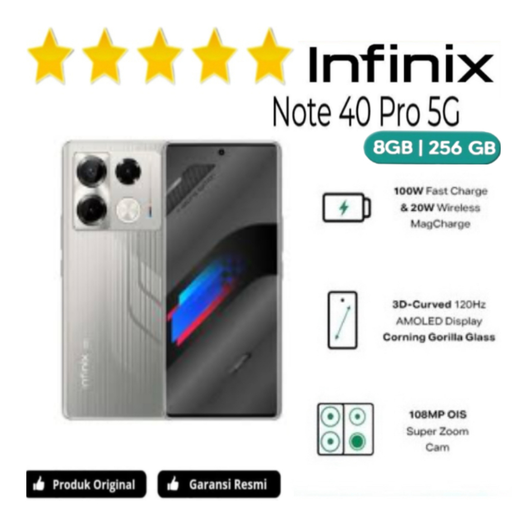 HP INFINIX NOTE 40 PRO 5G 8GB/256GB ORIGINAL