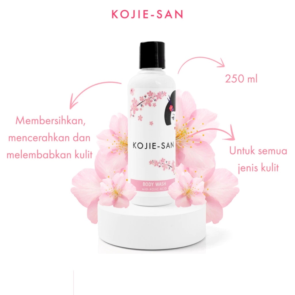KOJIE-SAN Body Wash 250ml Soap Whitening Moisturizing With Kojic Acid Mencerahkan Kulit