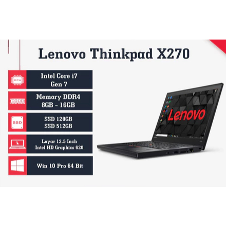 Laptop Lenovo Thinkpad X250/T450/L550 | X260/T460/L560 | X270/T470/L570 | X280/T480 | i3/i5/i7 | Mul