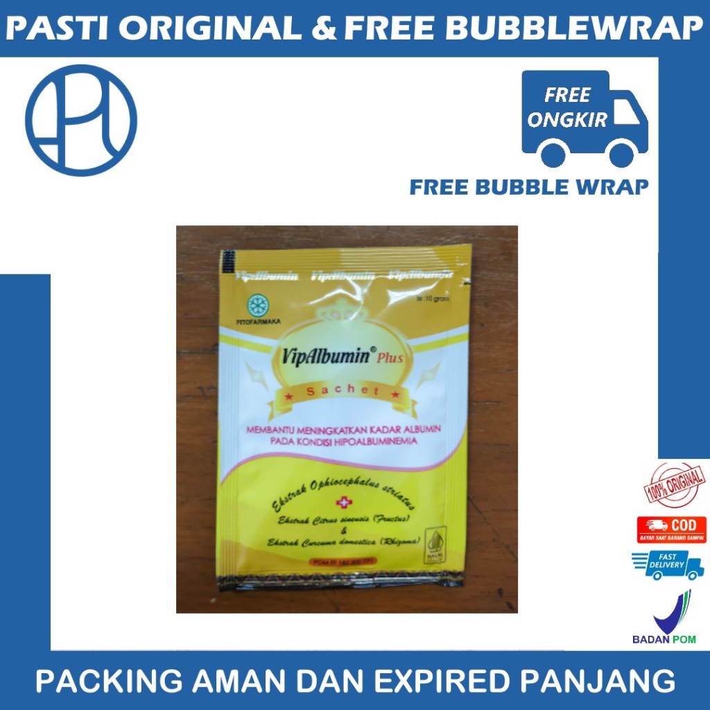 VIP ALBUMIN SERBUK PER SACHET 10GR VIPALBUMIN PLUS VIP ALBUMIN SERBUK