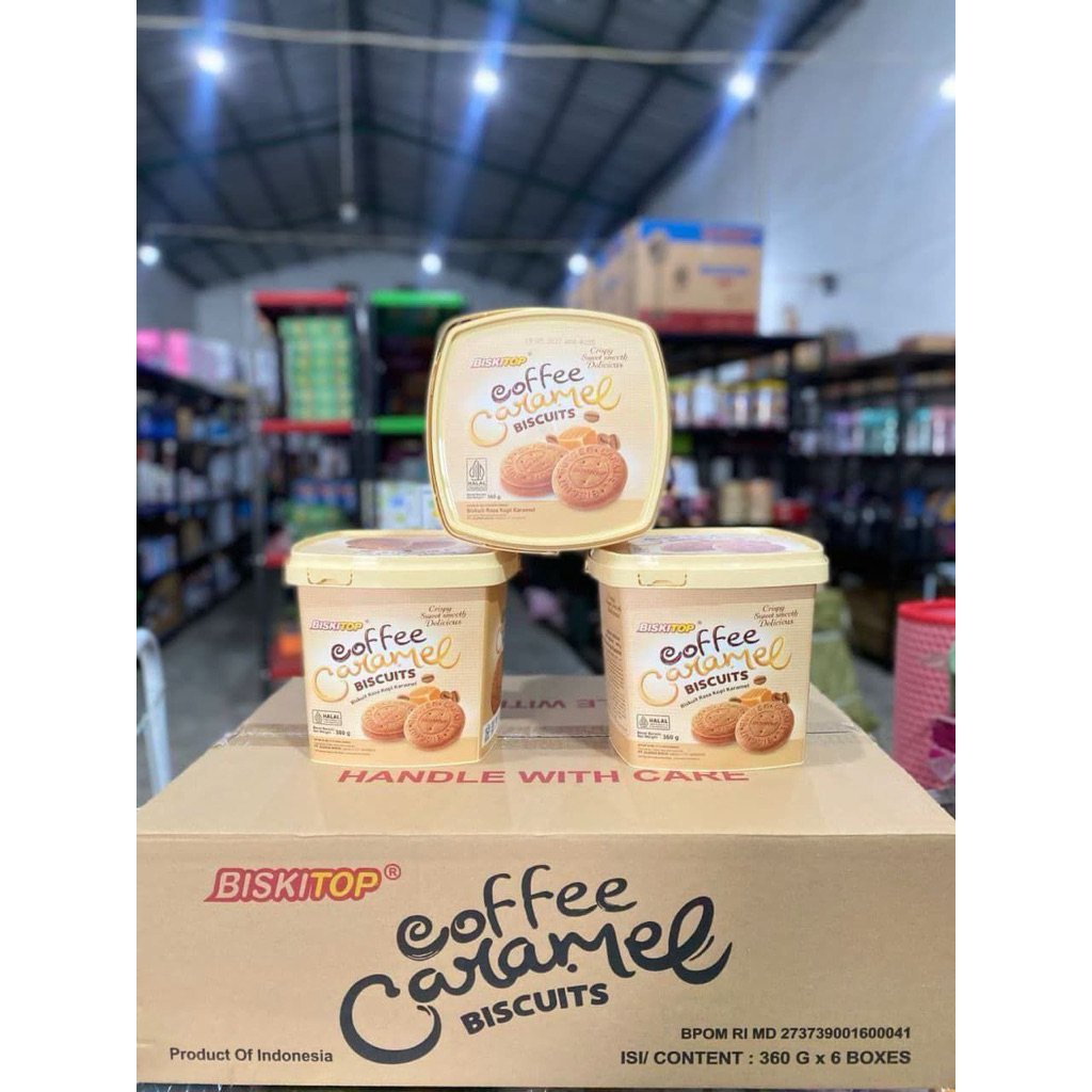 BISKITOP HANDLE KOTAK COFFEE CARAMEL