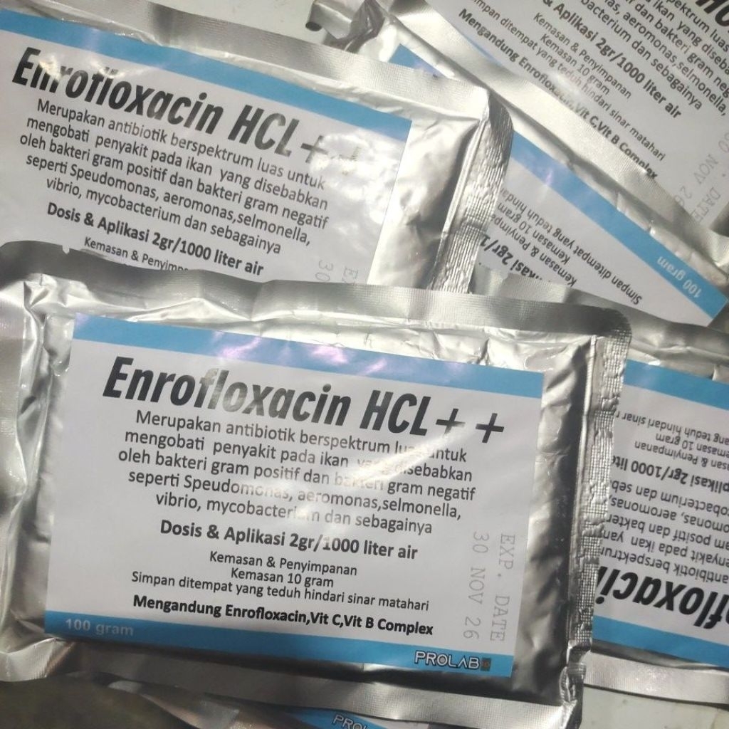 enrofloxacin BESAR plus vitamin 100 gram