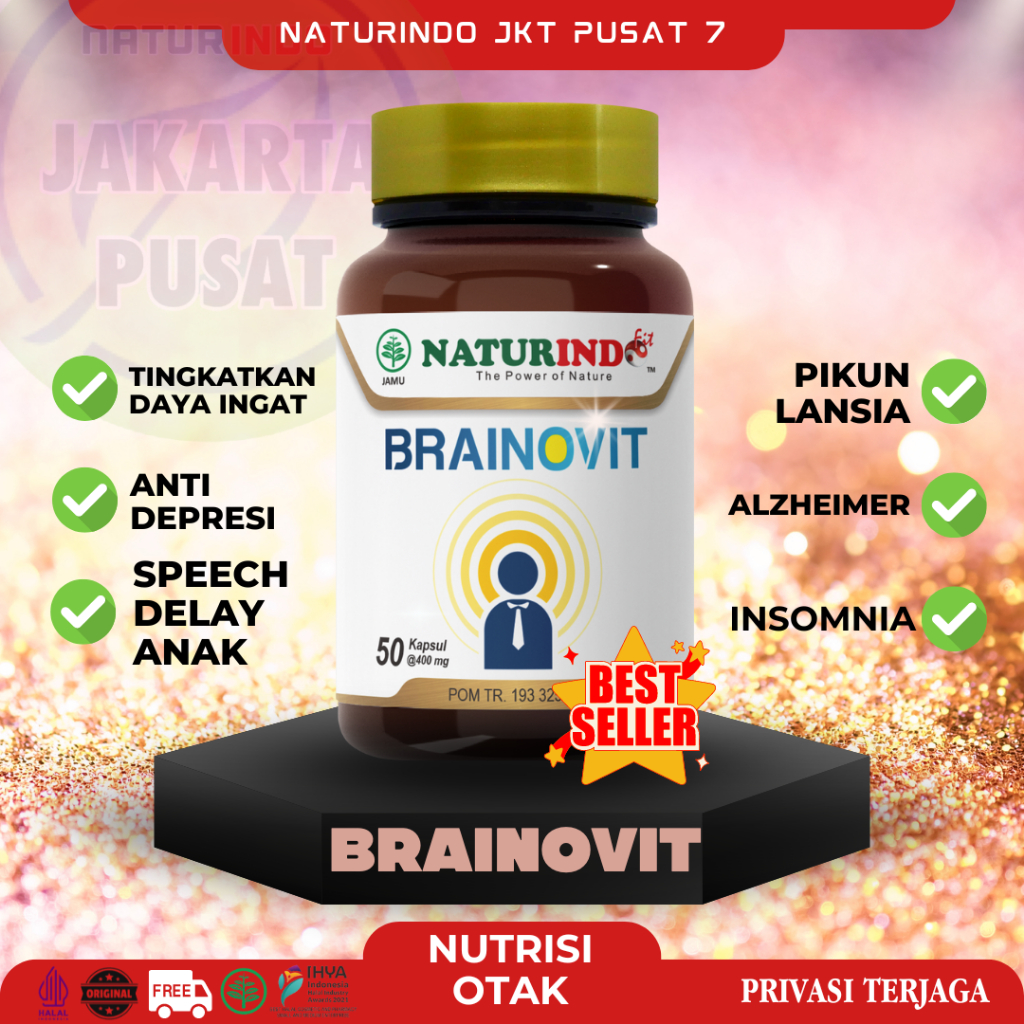 Brainovit Naturindo Multivitamin Obat Vitamin Otak Anak Umur 4 5 6 710 Tahun Daya Ingat Speech Delay