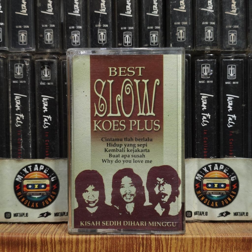 Kaset - Koes Plus - Best Slow - Kaset Pita - Radio Tape - Radio - Pemutar Kaset - Retro - Classic - 