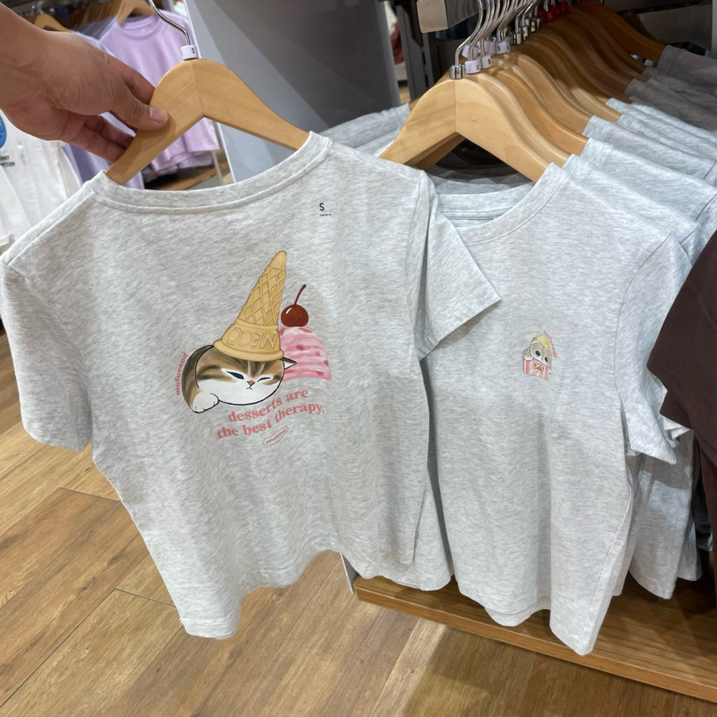 Tshirt Uniqlo Woman MOFUSAND 02 light gray