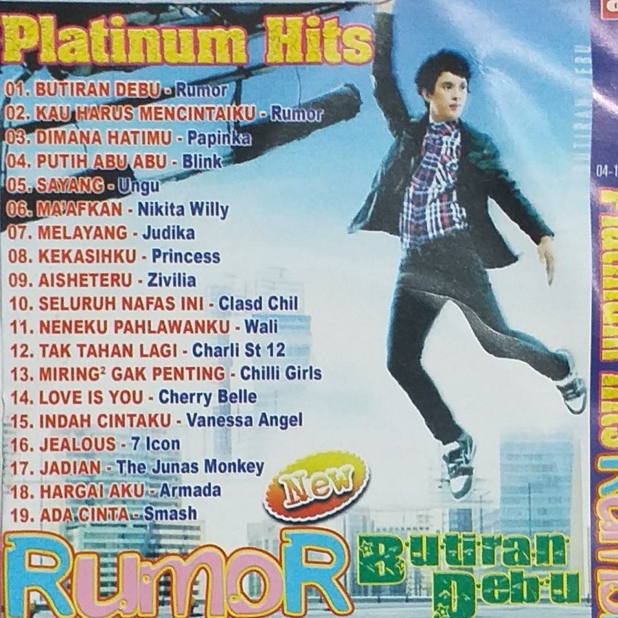 Kaset DVD Kompilasi Rumor Butiran Debu Wali Armada Judika Ungu Best Collection Hits Lagu Indo