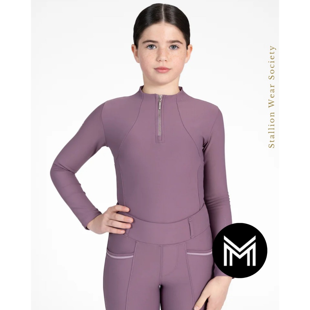 MAXIMILIAN  YR Long Sleeve Baselayer  in Plum Olahraga Berkuda