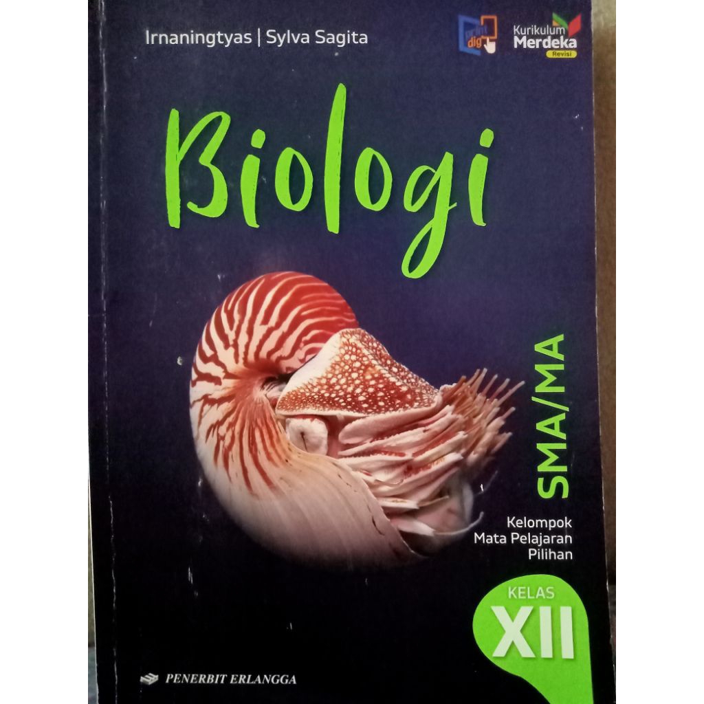 Buku Biologi Kelas 12 Kurikulum Merdeka Erlangga