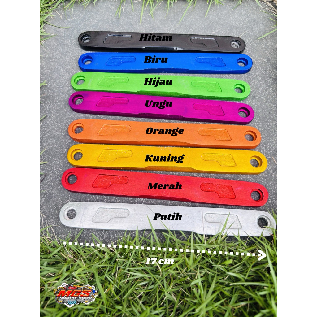 Standhub Penahan Rem Tromol Belakang pnp Yamaha Jupiter, Vega, Fiz r bahan Alumunium Panjang 17 cm
