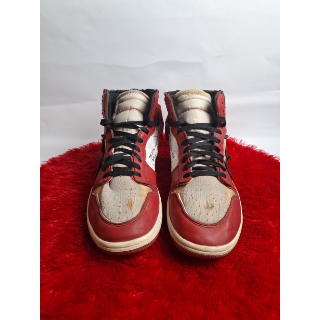 Off white x jordan 1 high 'Chicago' ukuran 44
