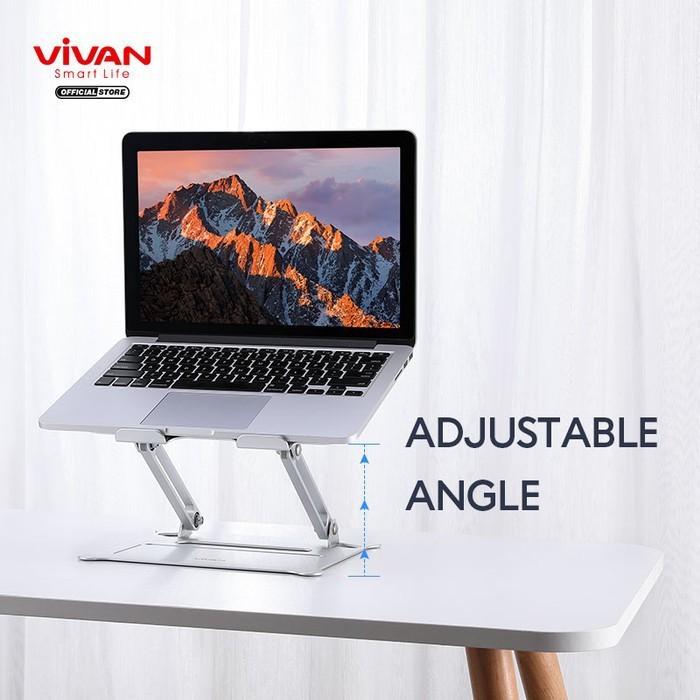 Laptop Cooling Stand Aluminum Holder Laptop Folding VL01 - Hitam