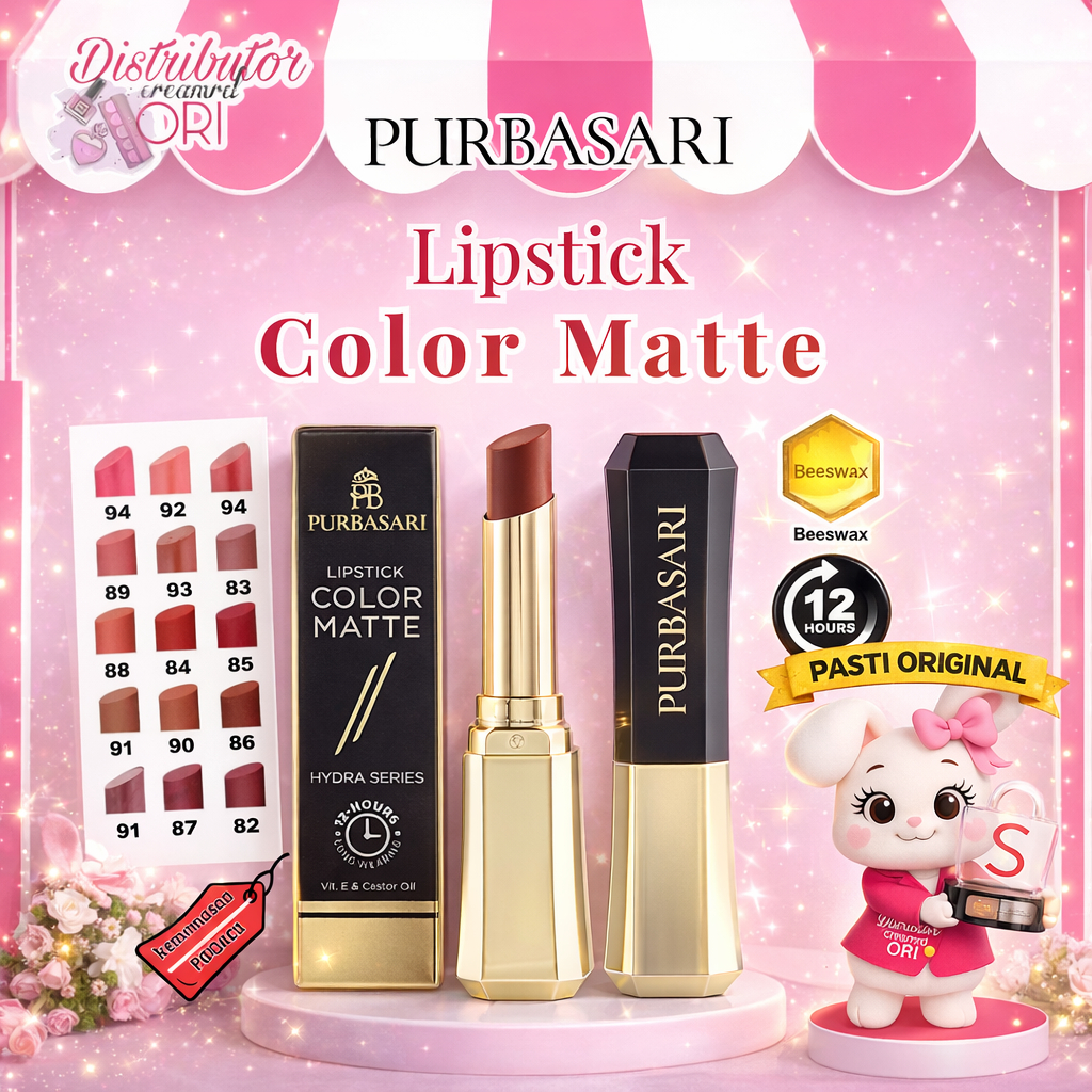 PURBASARI LIP MATTE | PURBASARI Lipstick Color Matte ORIGINAL