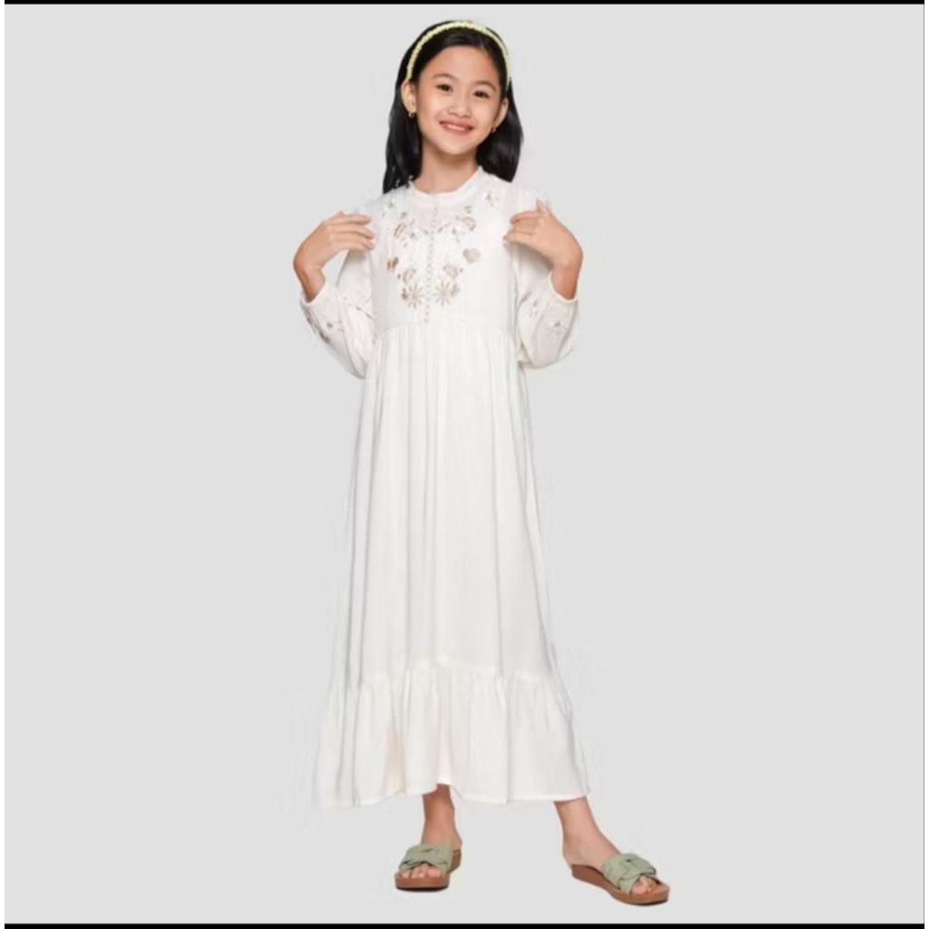 Kania White Dress - EXIT GIRLS, Pakaian Anak