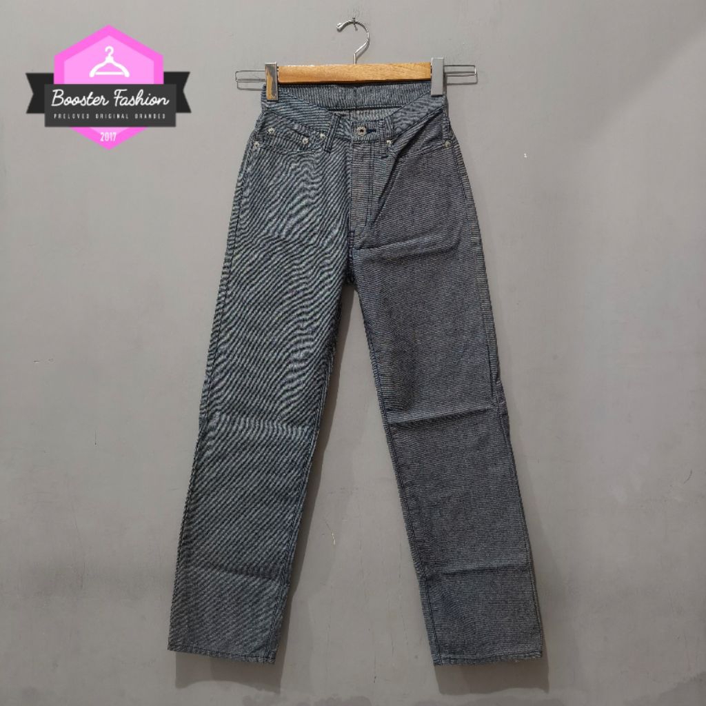 JEANS UNIQLO HW WIDE LEG DENIM ORI SIZE 26