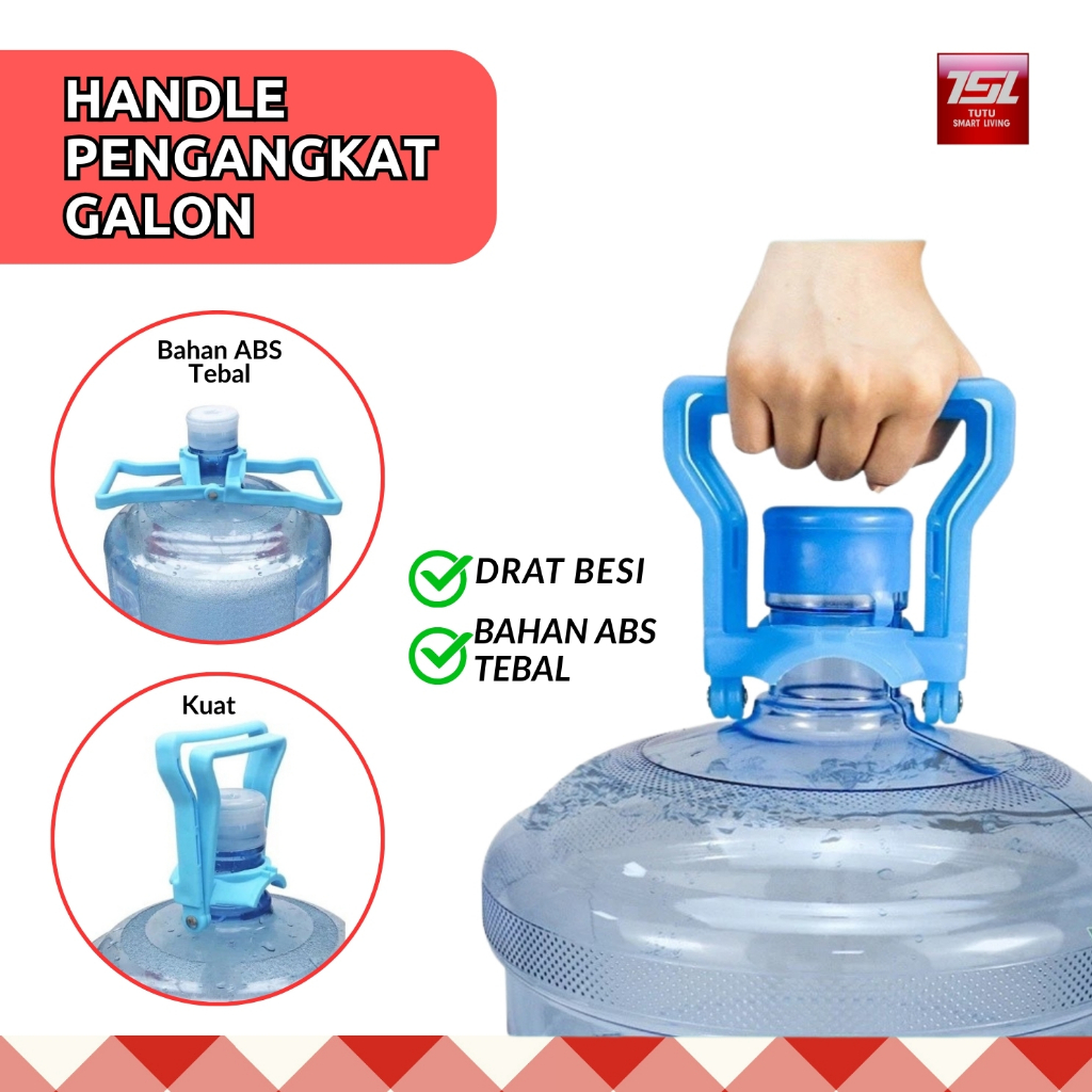 TUTU Alat Angkat Galon Double Handle Angkat Galon Drat Besi