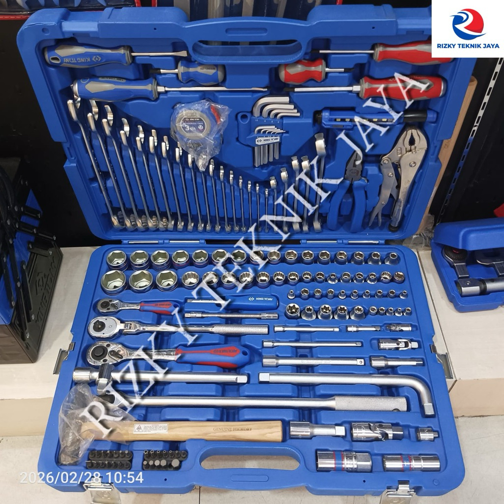 Kunci Socket Set Tool Set 143PC 1/4" & 3/8" & 1/2"DR COMBINATION SOCKET SET KING TONY SC9543MR