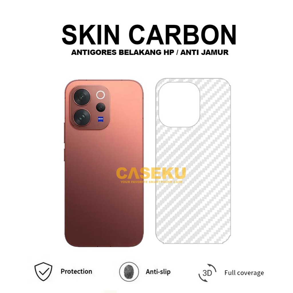 Vivo V70 Skin Carbon Garskin Anti Gores Belakang Vivo V70