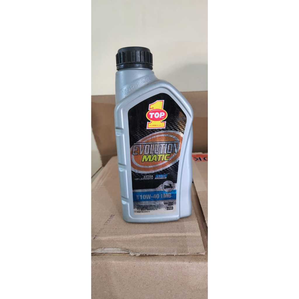 Oli Motor TOP 1 Evolution Matic 10W-40 1L – Oli Mesin Motor Matic Full Synthetic Performa Tinggi