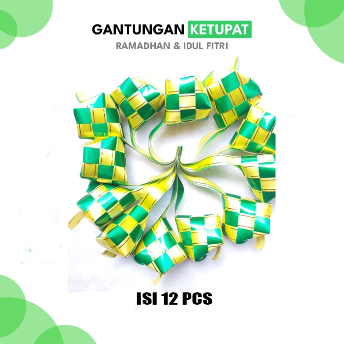 KETUPAT HIAS PITA JEPANG 4CM KETUPAT HEMPERS LEBARAN / Ketupat Pita Jepang