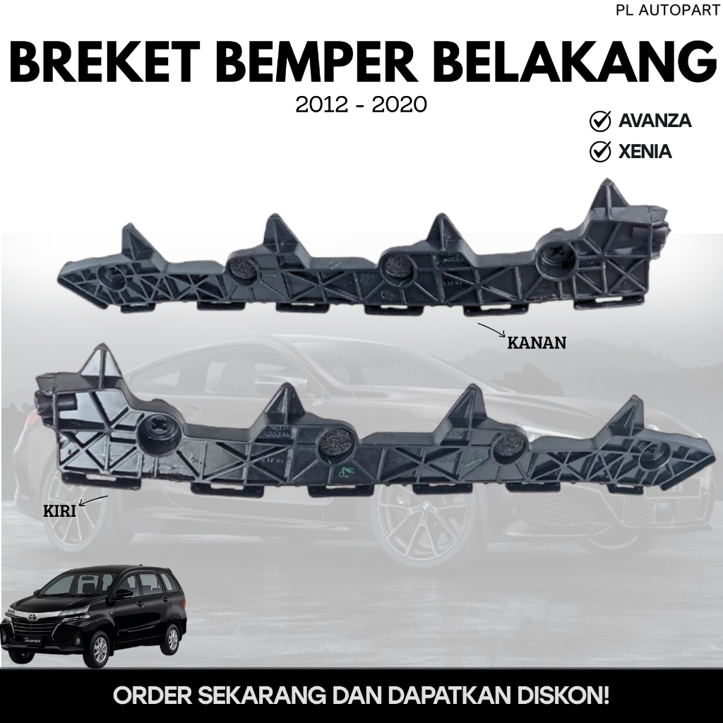 BREKET BEMPER BELAKANG AVANZA XENIA 2012 - 2020