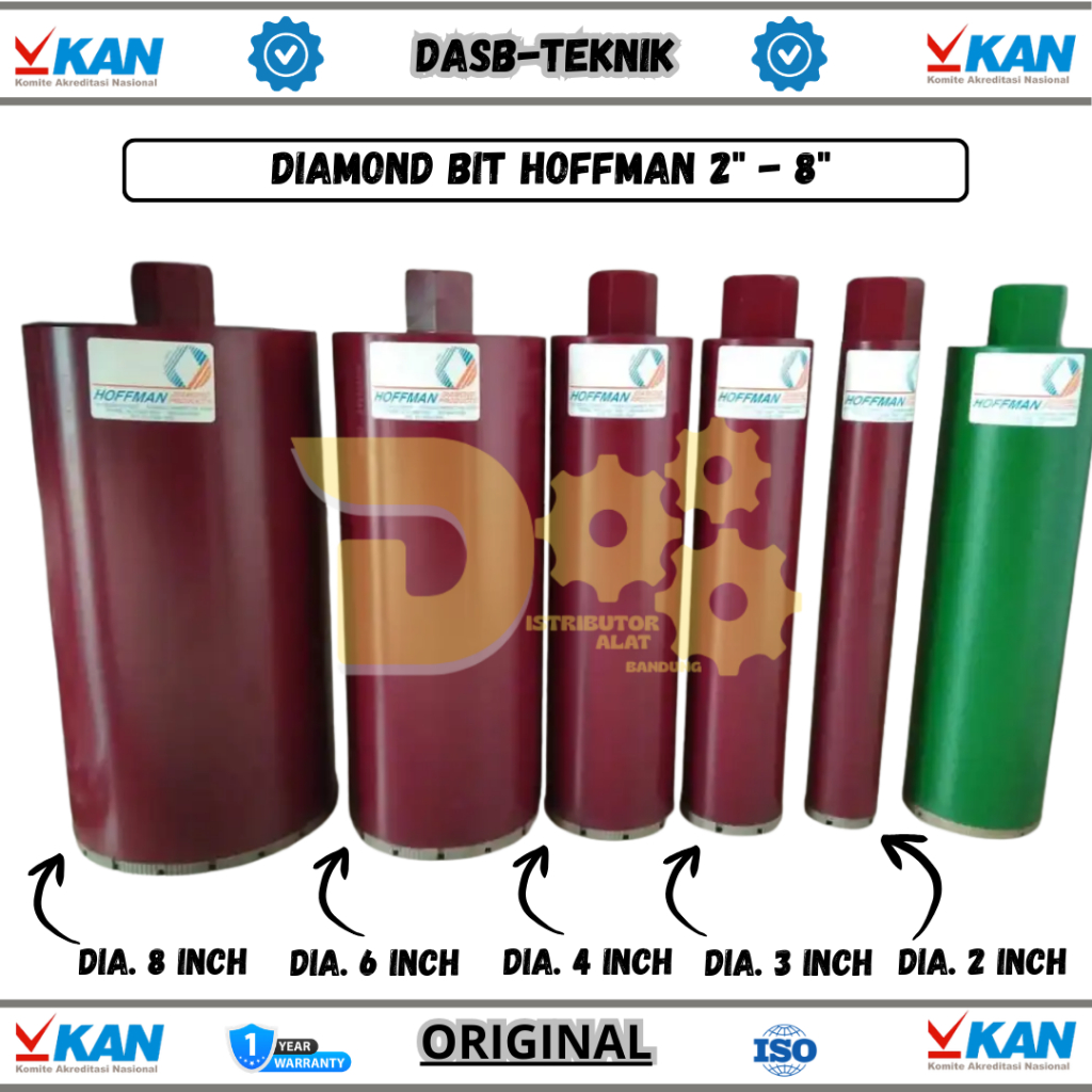 Diamond Bit Hoffman 6 inch - Diamond Bit Hoffman 8 inch - Diamond Bit Hoffman 3 inch - Diamond Bit H