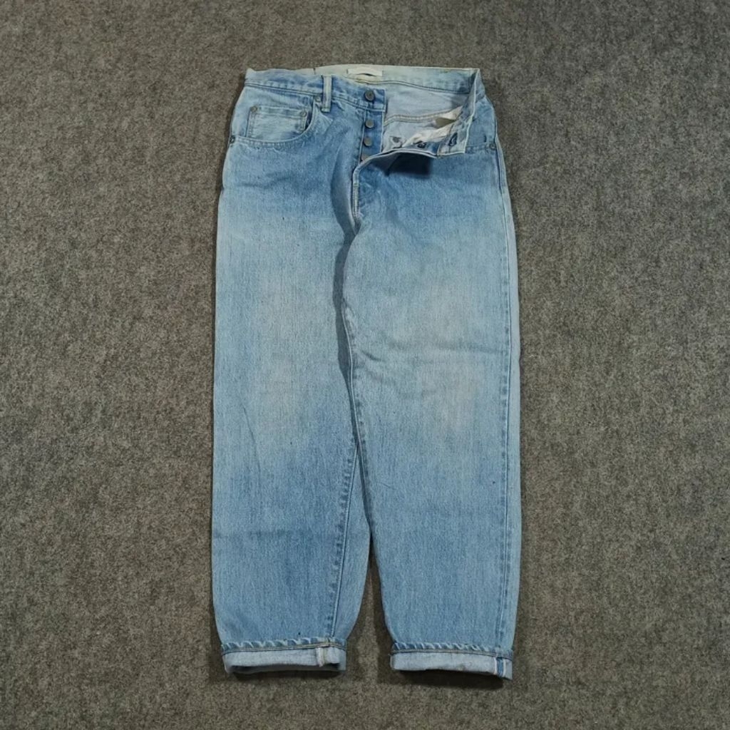 Celana Tapered selvedge jeans panjang pria HATSKI JAPAN size 29 second