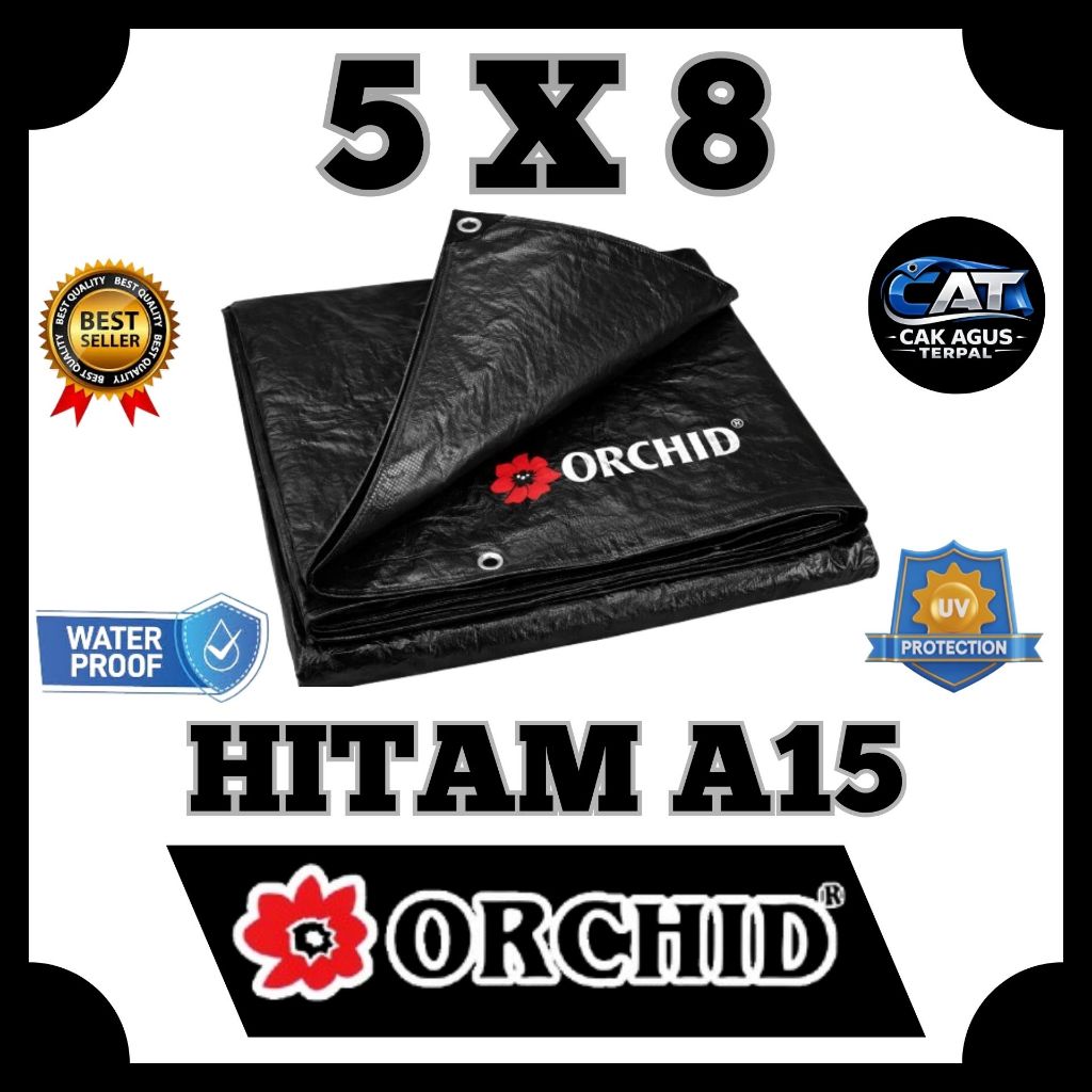 Terpal A15 Orchid Original 5x8 Super Tebal Lembaran Terpal Kolam Ikan & Tutup Truk