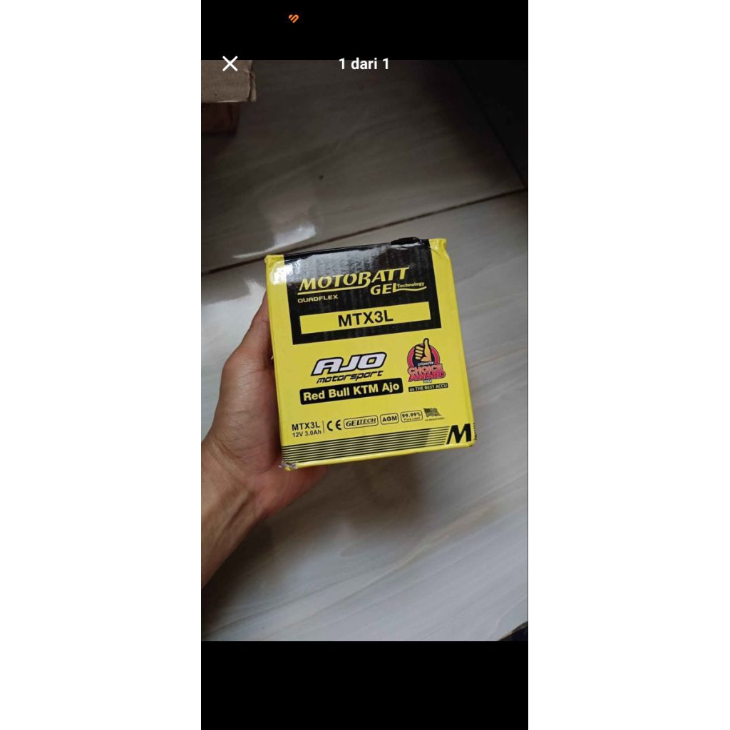 Aki motobatt MTX3L