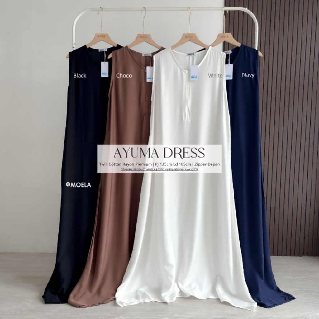 Ayuma Dress Gamis Jumbo Allsize Busui Premium Catton Rayon Original Ori Moela Berlabel