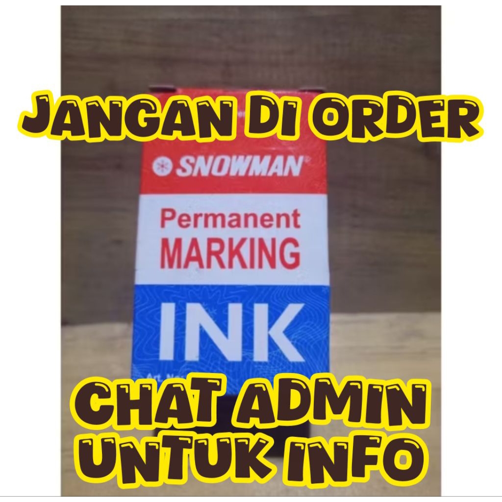 Tinta refil spidol permanen snowman hitam