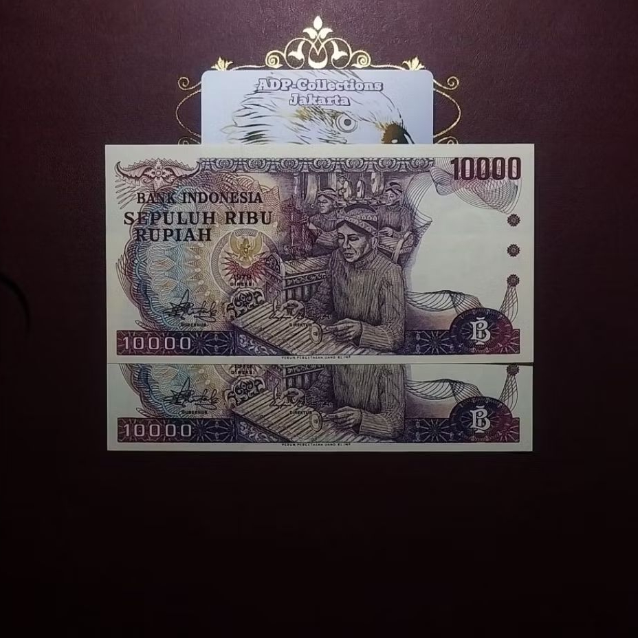 Uang Kuno 10000 Gamelan 1979 UNC