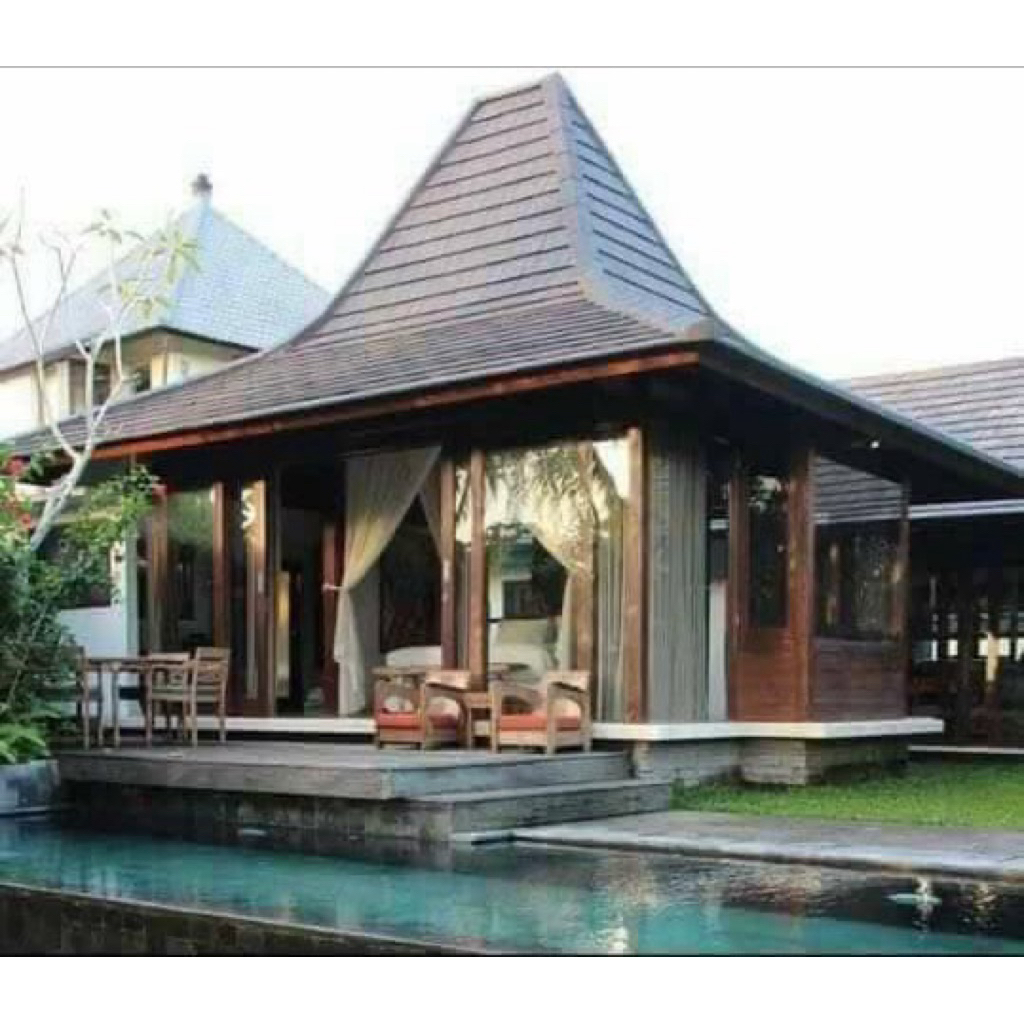 Rumah Joglo Minimalis | Pendopo Kayu Jati