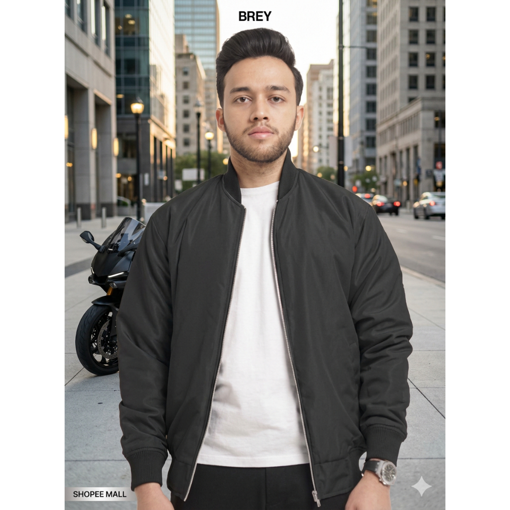 Jaket Bomber Windbreaker Pria Jacket Premium Original Keren Parasut Tebal Anti Angin Keren Untuk Tou