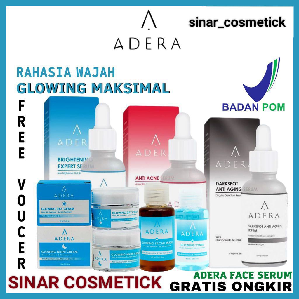 ADERA SERUM ANTI AGING SERUM PENGHILANG JERAWAT & BEKAS JERAWAT SERUM ORIGINAL 100% ( ADERA )
