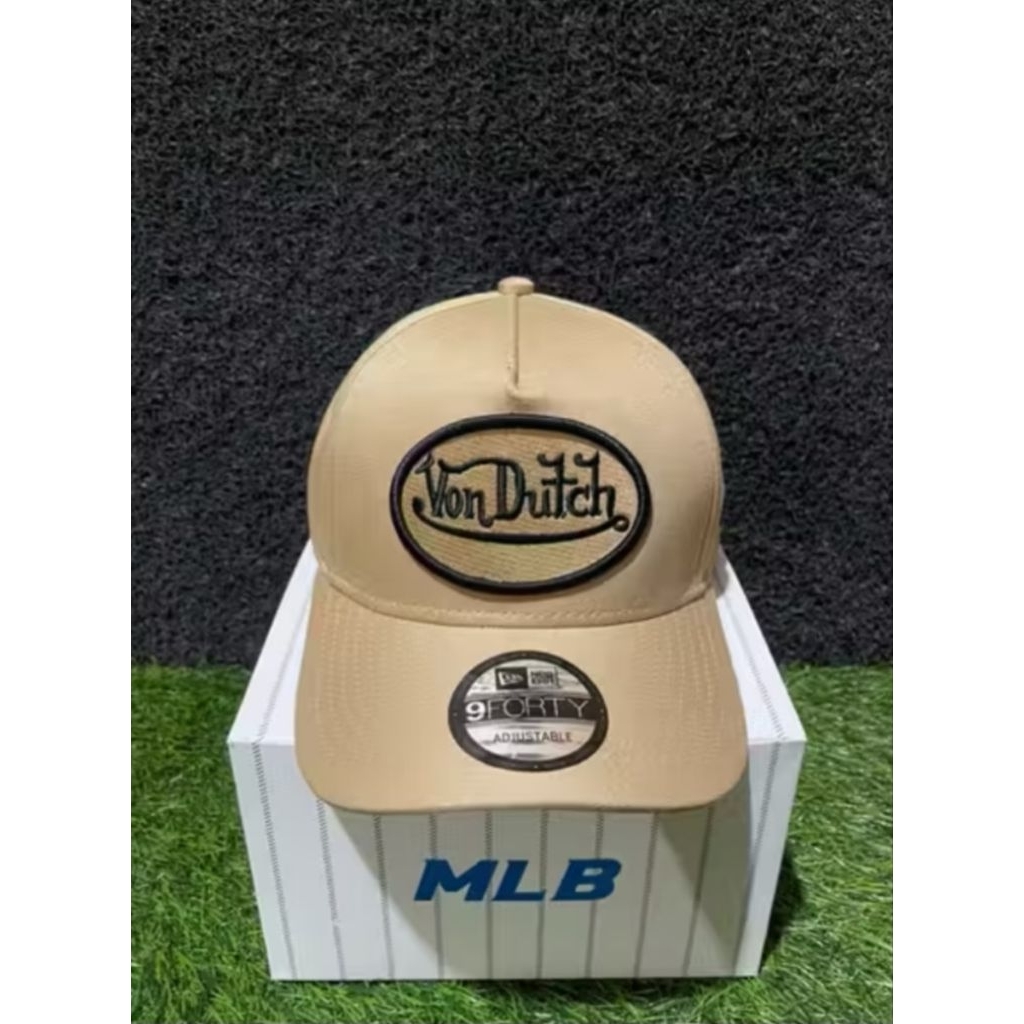 TOPI BASEBALL MLB DUTCH LOGO SIMPLE ORIGINAL CREAM CAPS / TOPI BEST SELLER BISA COD / TOPI PRIA WANI