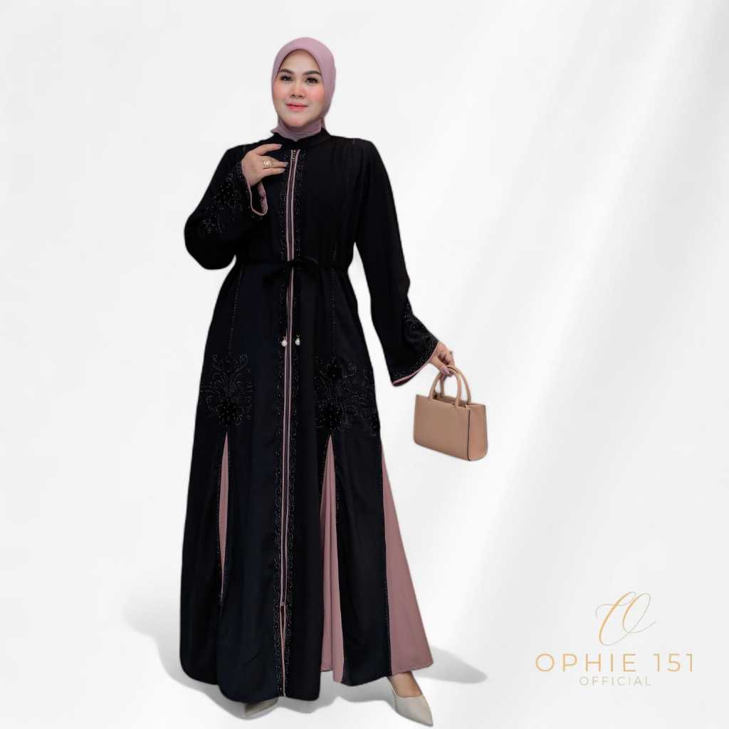 Ophie151 Abaya Shafira Pias Free Belt