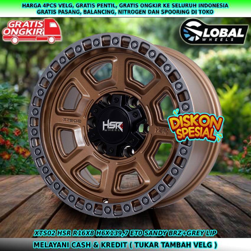 velg mobil offroad r16 Hardtop Strada  Panther Terrano  Colorado dll velg mobil hsr XTS02 R16