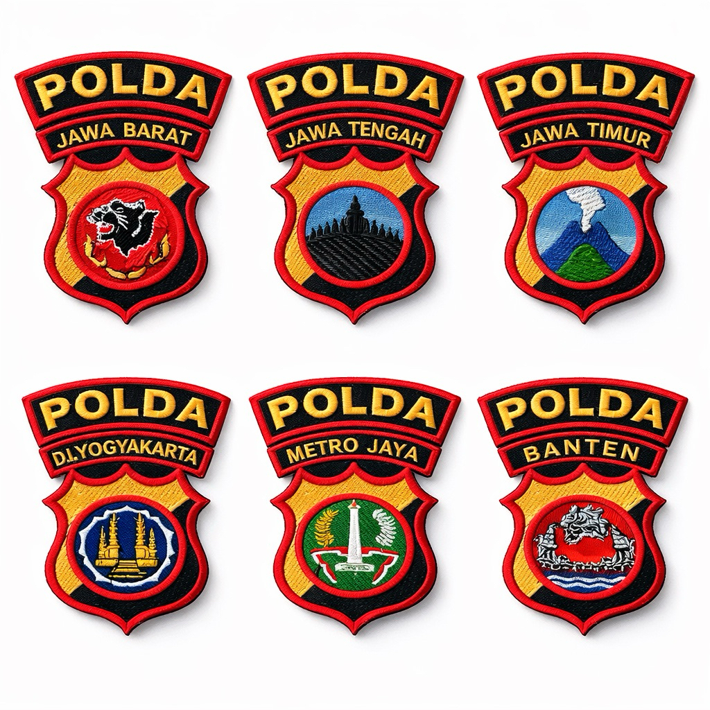 BORDIR BIASA POLDA JATENG - BORDIR POLDA JAWA TIMUR - BORDIR POLDA JAWA BARAT - BORDIR POLDA DIY - B
