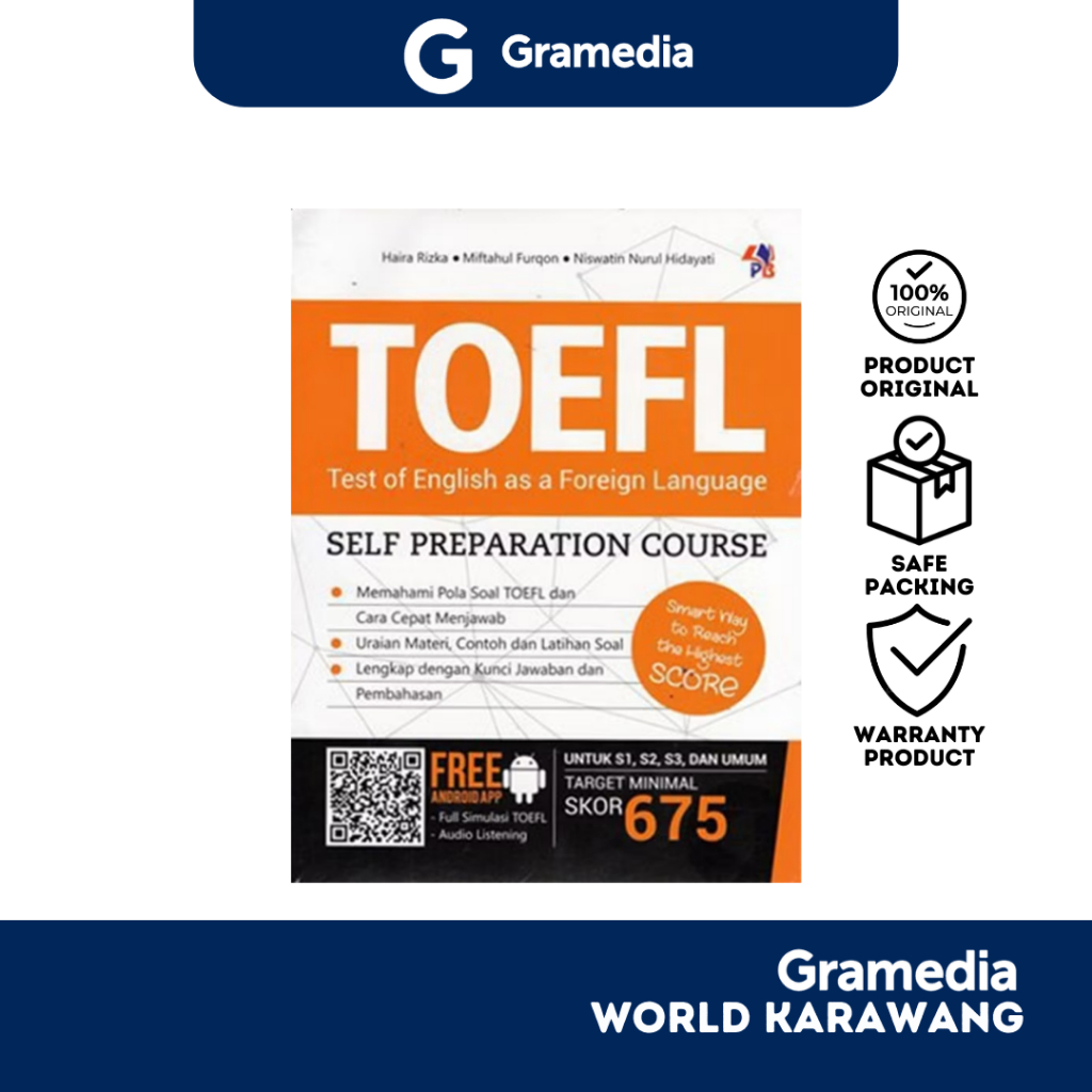 Gramedia Karawang - Buku Referensi - TOEFL Self Preparation Course - Haira Rizka Dkk