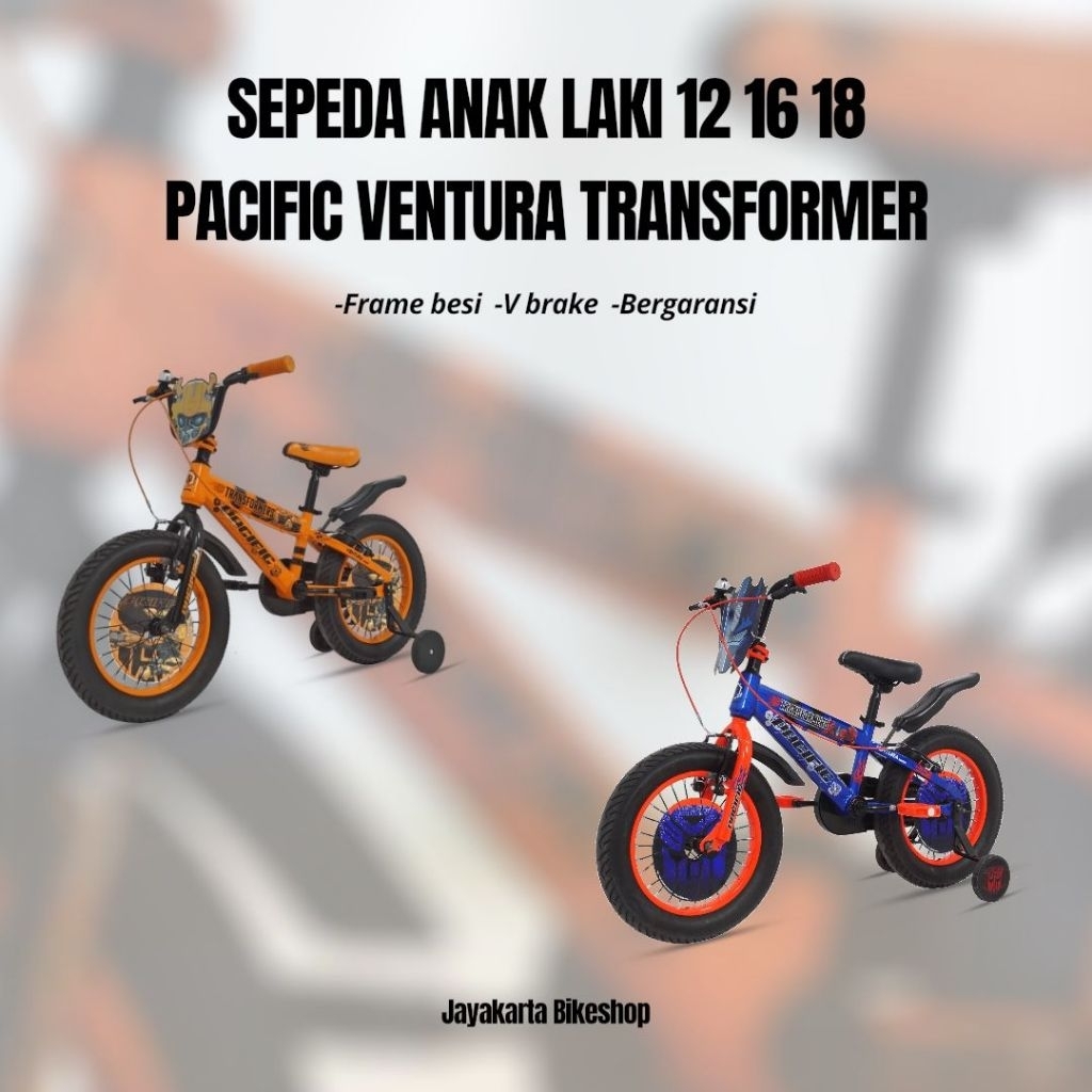 SEPEDA ANAK LAKI BMX 12 16 18 INCH PACIFIC VENTURA TRANSFORMER | KIDS BIKE ORIGINAL DAN BERGARANSI