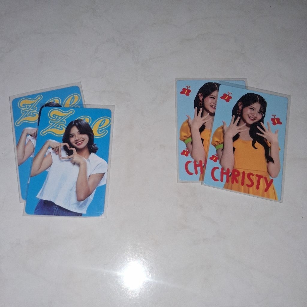 pc jkt48 photocard christy zee japota official
